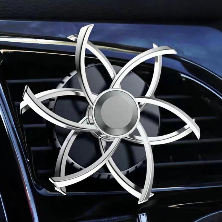 Car Air Vent Ornament With Fragrance Pads Rotating Snowflake Spider Automotive Decoration, Spider Red, Spider Sliver, Spider Blue, Spider Purple, Snowflake Red, Snowflake Sliver, Snowflake Blue, Snowflake Purple