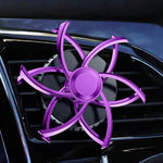 Car Air Vent Ornament With Fragrance Pads Rotating Snowflake Spider Automotive Decoration, Spider Red, Spider Sliver, Spider Blue, Spider Purple, Snowflake Red, Snowflake Sliver, Snowflake Blue, Snowflake Purple