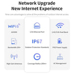 COMFAST CF-WA937 WiFi 6 3000Mbps 戶外接入點 雙頻高功率無線 AP 帶 2.5G 以太網，歐規插頭，美規插頭