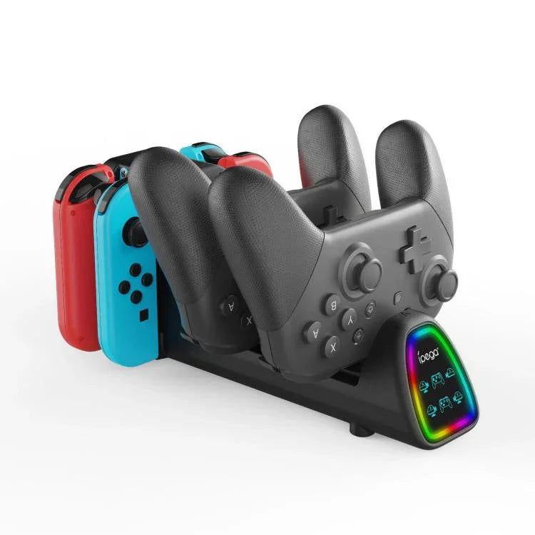 ipega 10合1充電座，適用於Nintendo Switch 2 / Switch Joy-Con及Switch 2 Pro控制器，PG-SW2188
