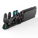 ipega 10合1充電座，適用於Nintendo Switch 2 / Switch Joy-Con及Switch 2 Pro控制器 USB插頭版本，PG-SW2187