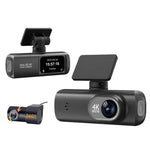 4K 雙錄 WiFi 智慧手機連接行車記錄儀，前+後，前+後+GPS軌跡，前+內，前+內+GPS軌跡