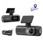 4K 雙錄 WiFi 智慧手機連接行車記錄儀，前+後，前+後+GPS軌跡，前+內，前+內+GPS軌跡