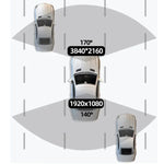 4K 雙錄 WiFi 智慧手機連接行車記錄儀，前+後，前+後+GPS軌跡，前+內，前+內+GPS軌跡