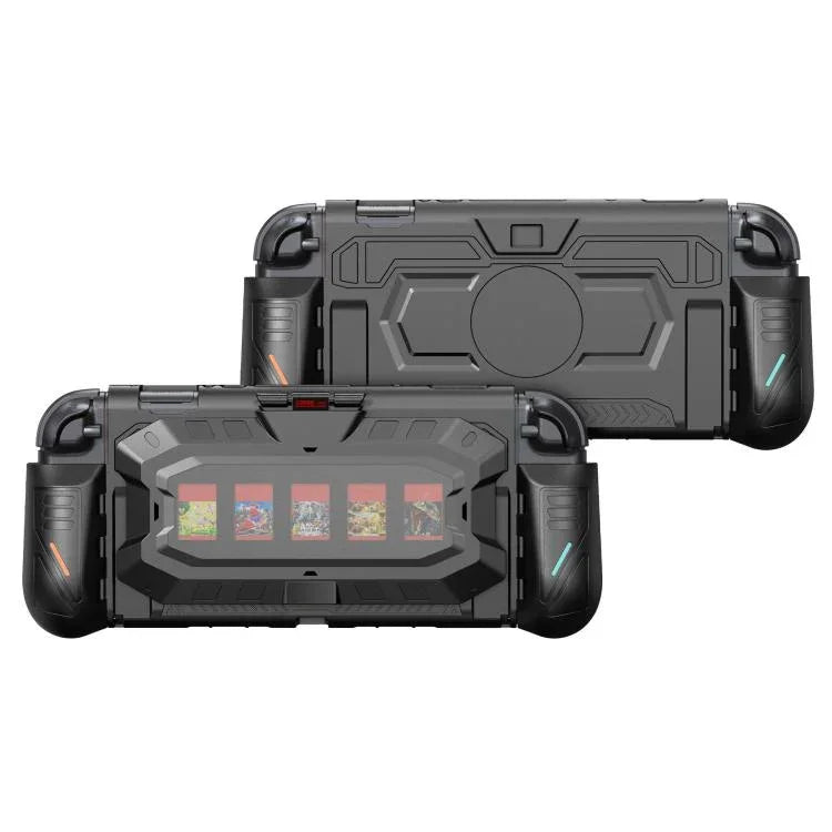 適用於Nintendo Switch 2 STARTRC GAMES 機甲保護殼，機身可拆卸遊戲卡收納背殼，機甲保護殼
