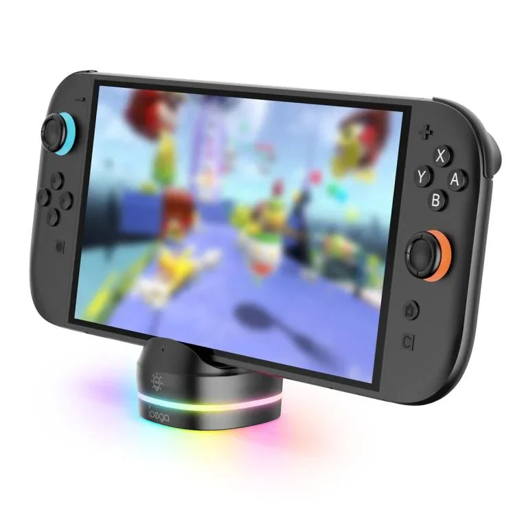適用於Nintendo Switch 2主機 ipega充電座，帶RGB燈效，ipega