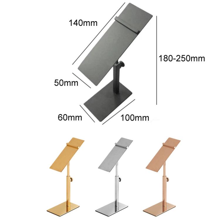 不鏽鋼鞋架高跟鞋展示架，140x50mm鏡面可調腳，140x50mm玫瑰金可調腳，140x50mm黑色可調腳，140x50mm鈦金可調腳，黑色可調腳，方形/圓形黑色