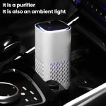 車用空氣淨化器 家用辦公桌面負離子緊湊USB除臭淨化器，A1