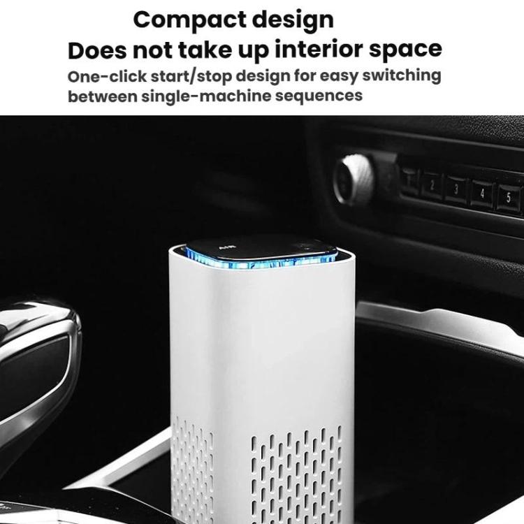 車用空氣淨化器 家用辦公桌面負離子緊湊USB除臭淨化器，A1