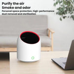桌面空氣淨化器 小型家用USB靜音除臭便攜淨化器，A2