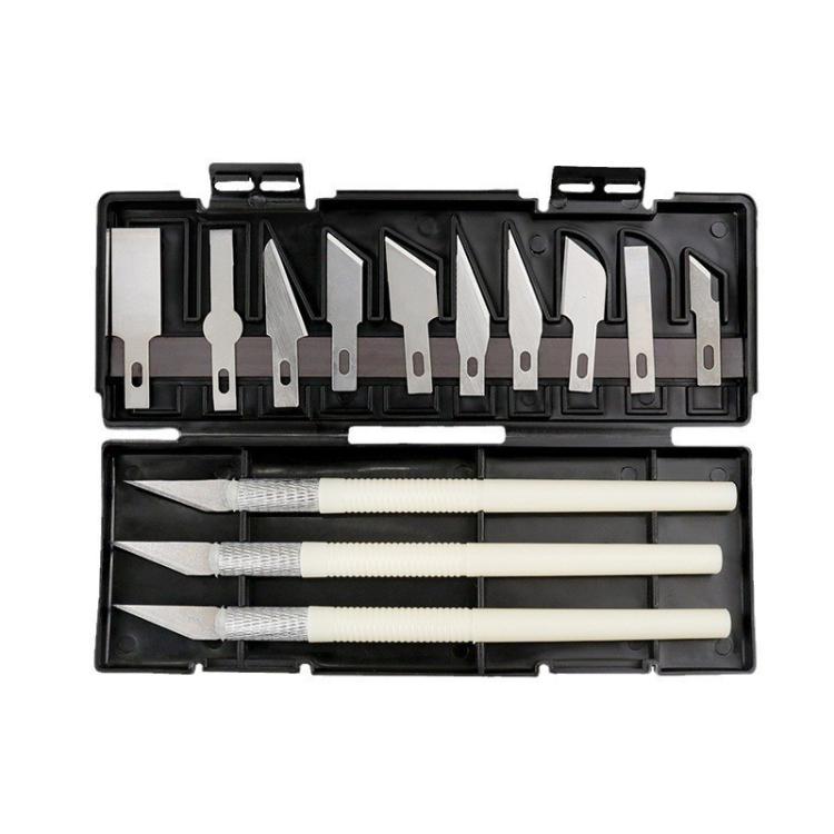 13pcs /Set Handbook Paper Cutting Carving Knife Rubber Stamp Tool Art Knife