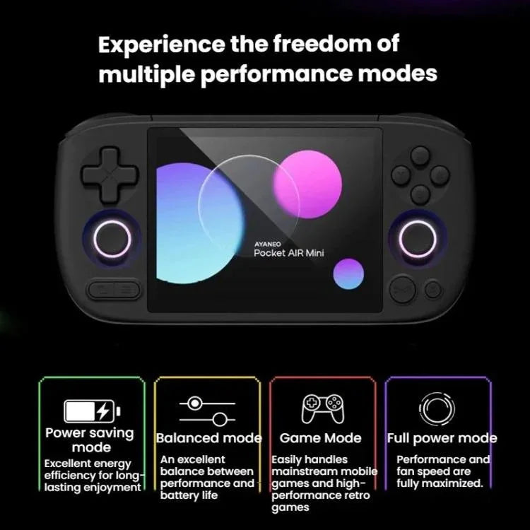 AYANEO Pocket AIR迷你4.2吋60Hz LCD螢幕Android 11掌上遊戲主機，霍爾效應搖桿遊戲玩家，白色2G+32G、黑色2G+32G、復古3G+64G、白色3G+64G、黑色3G+64G