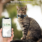 適用於 AirTag 第二代 / AirTag 第一代 貓項圈防水矽膠固定座，附安全斷開扣及魚與鈴鐺吊飾
