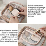 APJ083 Travel Transparent Waterproof Makeup Bag Portable Large-Capacity Handheld Toiletries Organizer