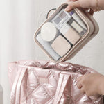 APJ083 Travel Transparent Waterproof Makeup Bag Portable Large-Capacity Handheld Toiletries Organizer