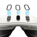 適用於 Meta Quest 3 鈦合金鏡片保護貼 防爆鋼化玻璃螢幕保護貼 VR 頭戴裝置配件