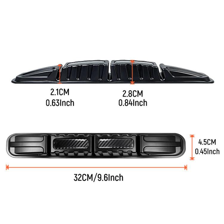CTU040-1 2pcs Car Bumper Anti-Collision Strip Universal Trunk Anti-Scratch Protective Sticker, CTU040-1