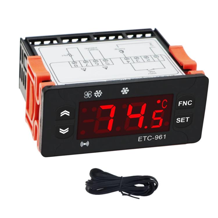 220V ETC-961 溫度控制器，具製冷除霜報警校準功能，ETC-961 220V