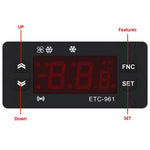 220V ETC-961 溫度控制器，具製冷除霜報警校準功能，ETC-961 220V