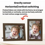 MSR-F1004 10.1 Inch WiFi-Enabled Auto-Rotating Smart Cloud Photo Frame IPS HD Touch Screen, US Plug, EU Plug