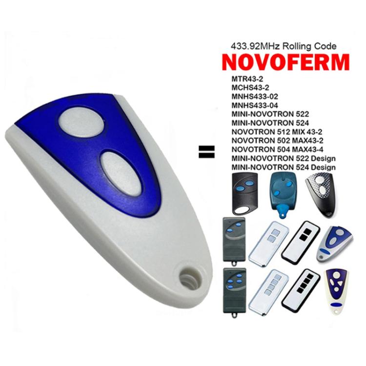 適用於 Novoferm 502 / 504 / 522 / 524 433.92MHz 車庫門遙控器