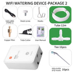 兼容涂鴉智能WiFi自動滴灌系統，雙泵支持最多16盆，調節滴箭版本，調節滴頭版本，滴箭版本