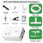 兼容涂鴉智能WiFi自動滴灌系統，雙泵支持最多16盆，調節滴箭版本，調節滴頭版本，滴箭版本