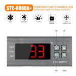 STC-8080A+ Digital Temperature Controller for Refrigeration with Defrost Function & Alarm, for Cold Room, Commercial Freezer, STC-8080A+ 220V