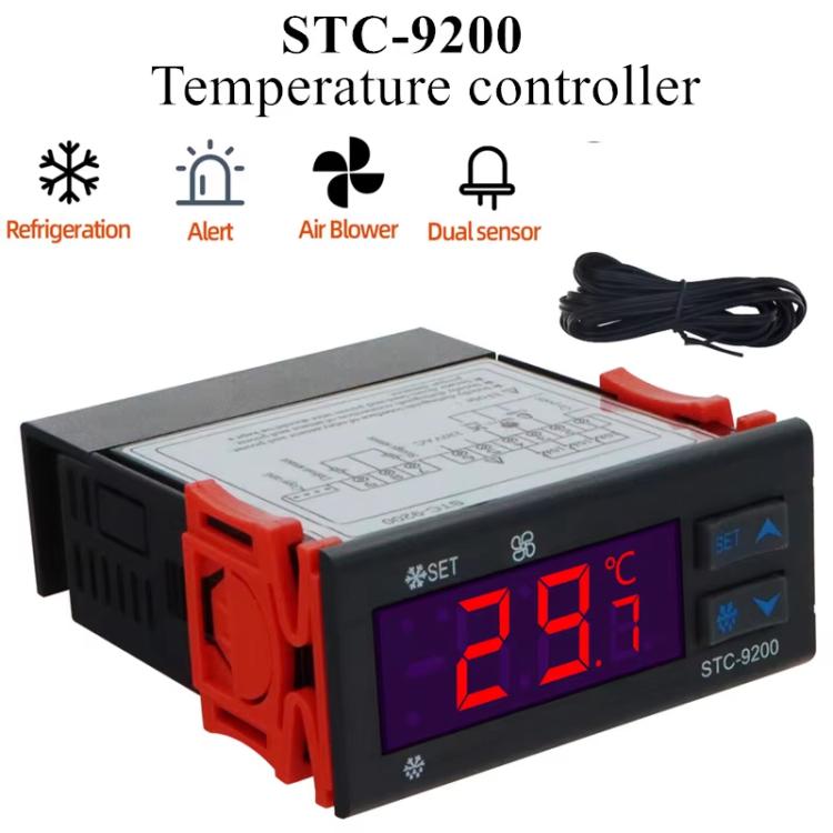 STC-9200 微電腦溫度控制器 - 三模式輸出，適用製冷、除霜及風扇控制，通用於冷藏/冷卻單元