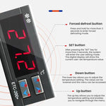 ETC-200+ 數字溫度控制器，具製冷、加熱、除霜延遲及報警功能，220V 英文版，110V 英文版