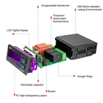 ETC-200+ 數字溫度控制器，具製冷、加熱、除霜延遲及報警功能，220V 英文版，110V 英文版
