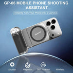 Desiontal GP-06 磁吸可伸縮手機拍攝握把穩定器，適用直播及戶外自拍，GP-06