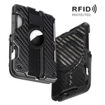 適用於 AirTag 第二代 / AirTag 第一代 磁性金屬卡片夾附手機支架，具 RFID 阻擋功能，彈性手腕帶