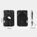 適用於 AirTag 第二代 / AirTag 第一代 磁性金屬卡片夾附手機支架，具 RFID 阻擋功能，彈性手腕帶