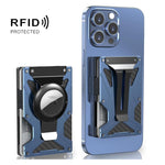 適用 AirTag 第二代 / 第一代 磁吸卡片夾 RFID 防盜錢包