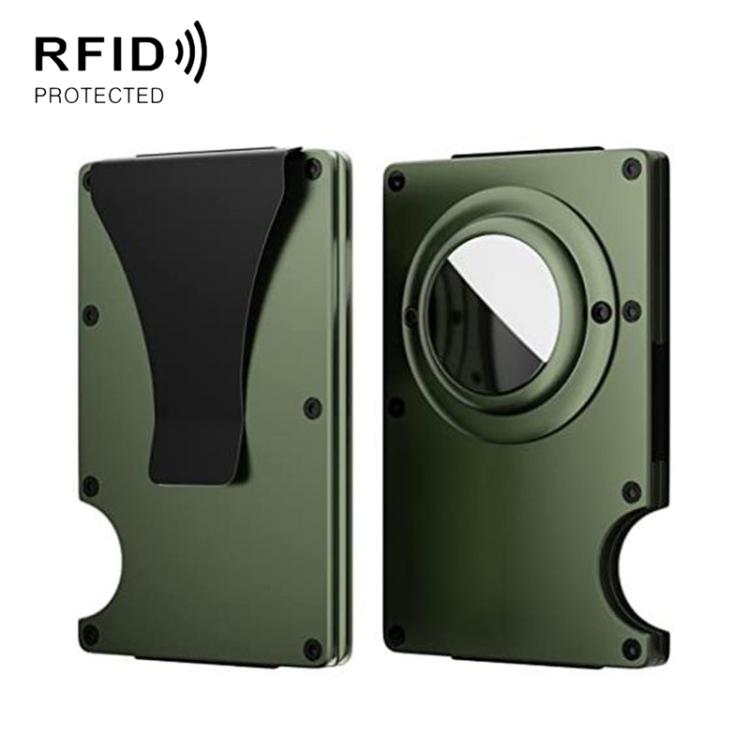 適用 AirTag 第二代 / 第一代 金屬卡片夾 RFID 防盜錢包