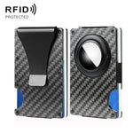 適用 AirTag 第二代 / 第一代 金屬卡片夾 RFID 防盜錢包