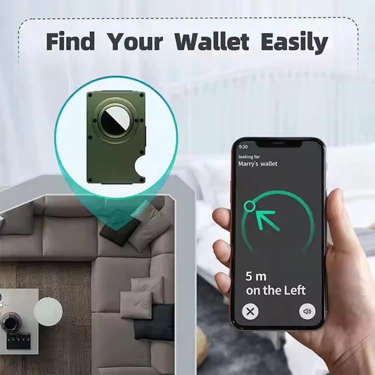 適用 AirTag 第二代 / 第一代 金屬卡片夾 RFID 防盜錢包