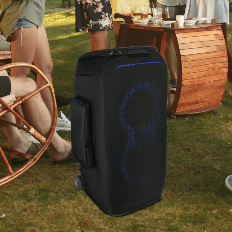 適用 JBL Partybox Stage 320 喇叭升級款雙側袋尼龍網眼保護套，升級款保護套