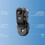 APEXEL TriScope 40X-80X-120X 手機顯微鏡，配備雙溫度 LED 與紫外線照明，APL-MS3L
