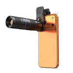 APEXEL TeleZoom 5–10X 變焦長焦鏡頭套件，適用於智慧型手機，配備多合一通用夾，APL-T5-10X