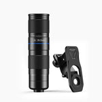 APEXEL TeleZoom 5–10X 變焦長焦鏡頭套件，適用於智慧型手機，配備多合一通用夾，APL-T5-10X