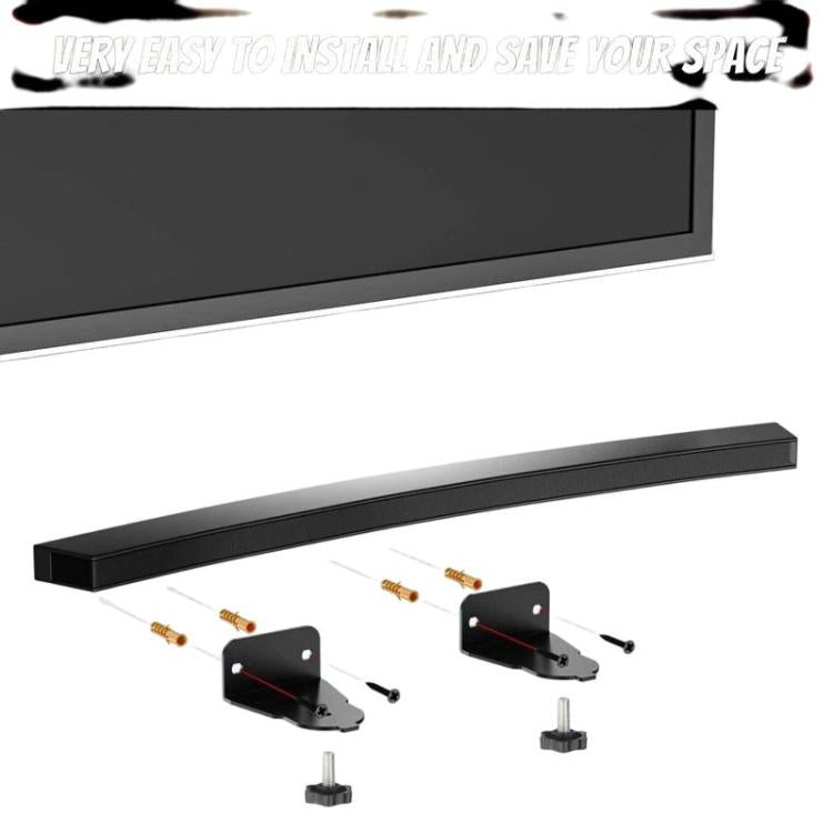 JJ-8007-B-0 2件裝，適用於三星曲面 Soundbar 壁掛揚聲器支架，適用於三星曲面 Soundbar