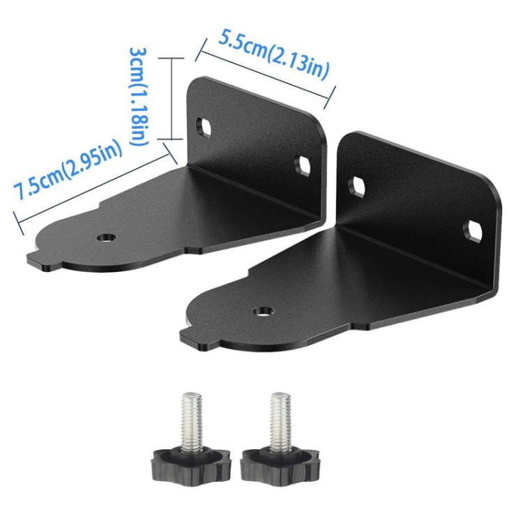 JJ-8007-B-0 2件裝，適用於三星曲面 Soundbar 壁掛揚聲器支架，適用於三星曲面 Soundbar
