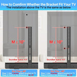 JJ-9452-B-0 無需鑽孔長型 Soundbar 電視壁掛揚聲器及電視連接支架，JJ-9452-B-0
