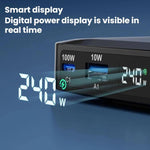 240W 智能快充充電器，帶磁吸 USB 可伸縮線及多埠收納，EU 插頭、US 插頭、UK 插頭、AU 插頭、KR 插頭