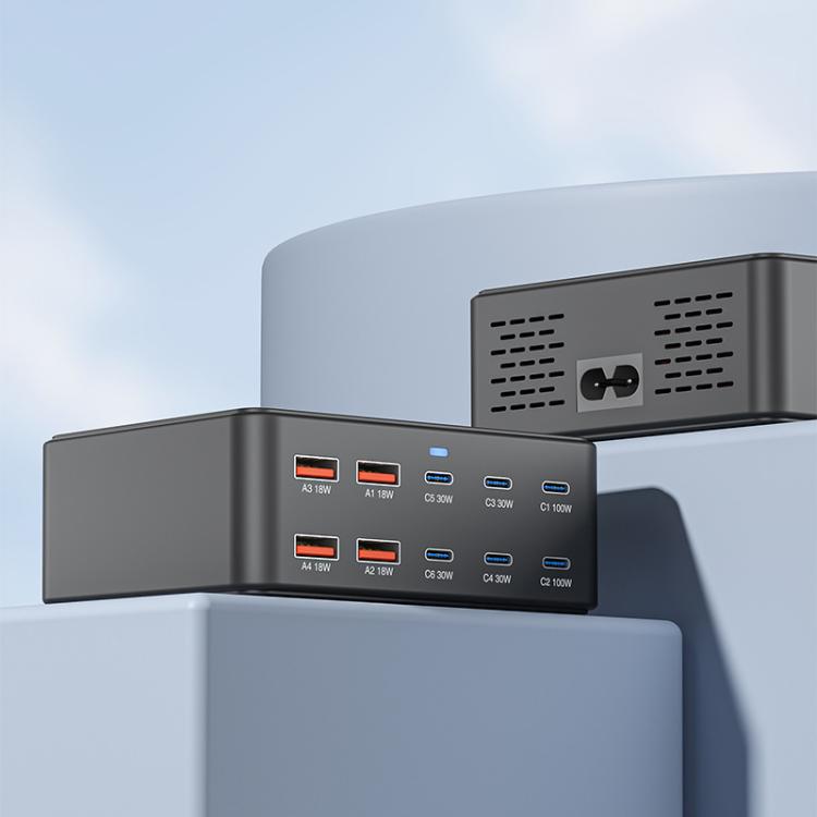 330W GaN Super Fast Charging Multi-Port Charger, EU Plug, US Plug, UK Plug, AU Plug, KR Plug