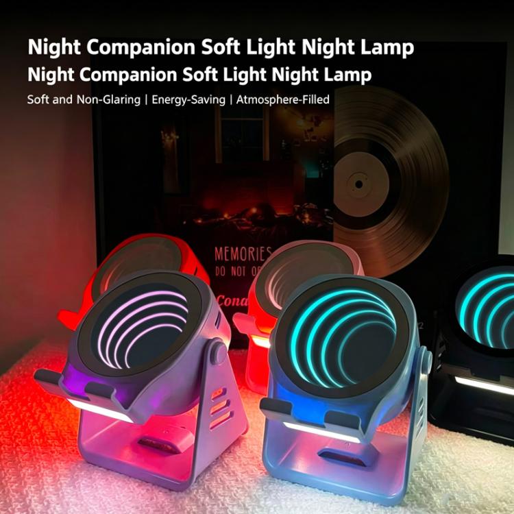 無線感應喇叭附手機支架多功能桌面藍牙喇叭夜燈
