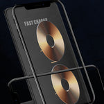 R2 10W Vertical Mobile Phone Wireless Charger Smart Fast Charge Charging Stand Desktop Stand, R2 (Black)