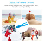 沙模具 雪球製造器 趣味戶外運動沙灘玩具，隨機顏色，沙模具（單礦）、沙模具（雙礦）、沙模具（球）、沙模具（雙球）、沙模具（鴨子）、沙模具（足球）